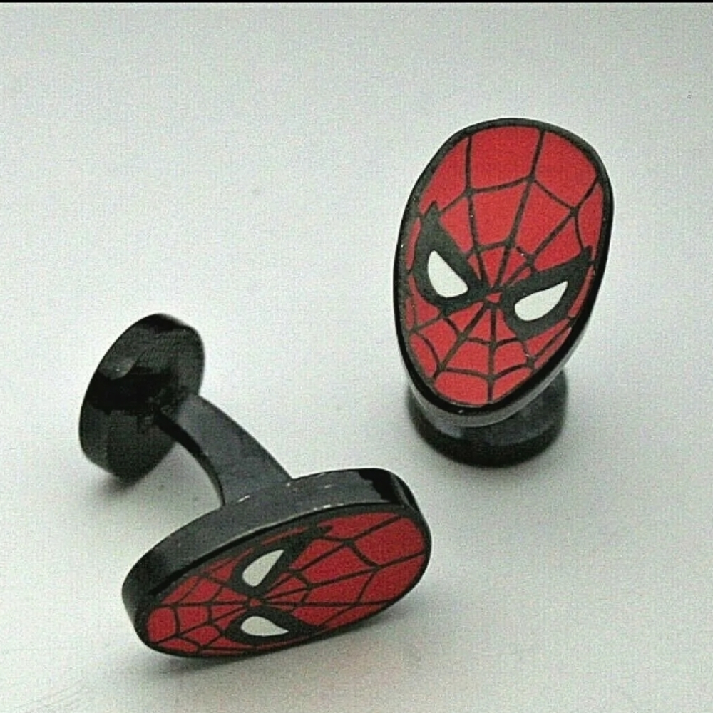 Marvel Comics Classic The Ultimate Spider-man Red Mask Cufflinks New Gif…